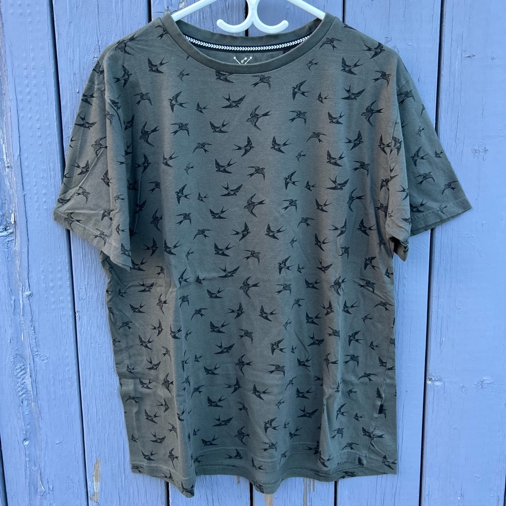Denim & Flower Men’s t-Shirt sleeve Green and Black Size Large (42) Occasion.